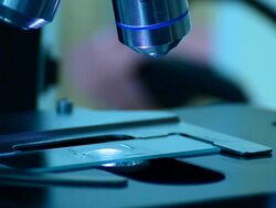 Scientist and bio lab experiment Stock Footage