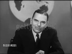 1953: NEW YORK, NEW YORK: ON SET: MS Governor of New York Thomas E. Dewey sitting behind desk w/ globe map BG, SOT saying (Chinese Nationalists) faced many problems moving to Formosa, 5 to 9 million in about a year, reorganized, men in charge are good. Instructional Video