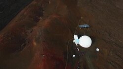 AERIAL: HI-SEAS Mission 3 - Simulating Long Duration Mars Missions Here On Earth Stock Footage
