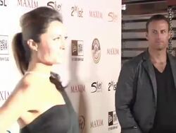 Katie Cleary at the 2011 Maxim Hot 100 Party With New Era, Miller Lite, 2(x)ist And Silver Jeans Co. at Hollywood CA. (Footage by WireImage Video/GettyImages) Stock Footage