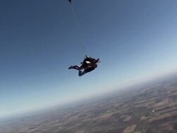 Parachute Opening Stock Footage