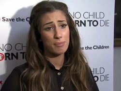 SAVE THE CHILDREN - Stacey Solomon Stock Footage