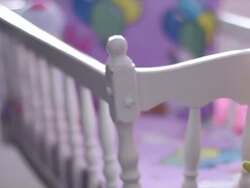 Baby bed Stock Footage