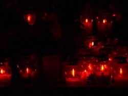 HD: Graveyard at night Stock Footage