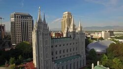 Aerial Utah Salt Lake City Stock Footage
