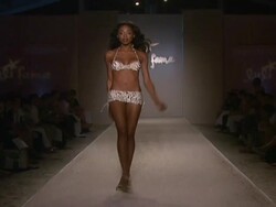 Luli Fama Swimwear - Runway - MBFW Miami Swim Stock Footage