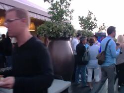 ATMOSPHERE: Party at the Mercedes-Benz Exclusive Preview Of The 2011 SLS AMG In Grand Turismo 5 at Los Angeles CA. (Footage by WireImage Video/GettyImages) Stock Footage