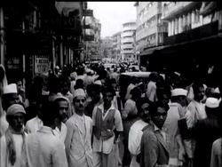 Demonstration in Bombay. News Clip
