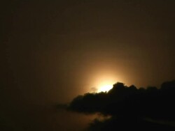 Sun behind clouds Stock Footage