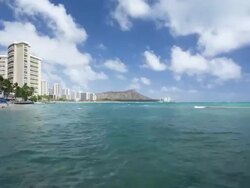 Time lapse of Diamond head Hawaii Stock Footage