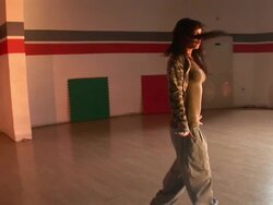 HD STEADYCAM: Dancing Hip Hop Stock Footage