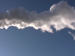 Chimney in the backlight \pan along smoke\ HD Stock Footage