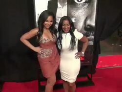 Ashanti attends the world premiere of Safe House at the School of Visual Arts Theatre 02/07/12 Stock Footage