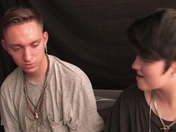 The xx Interview (clip 1) Stock Footage