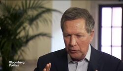 Talking to John Kasich in a Hallway News Clip