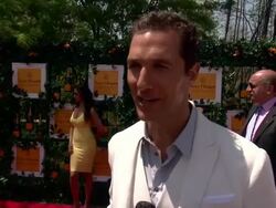 INTERVIEW - Matthew McConaughey talks about his charity the just keep livin Foundation, on his experience with Polo, on his current projects at The Sixth-Annual Veuve Clicquot Polo Classic In Support Of Liberty State Park Stock Footage