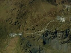 High Over Lake District Stock Footage