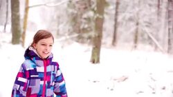 jogging in winter time Stock Footage