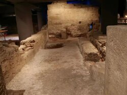 Roman Barcino, Roman remains, Barcelona, Spain. Stock Footage