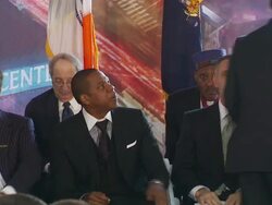 Barclays Center At Atlantic Yards Groundbreaking Ceremony Stock Footage