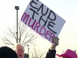 Gun Control Advocates Protest Stock Footage
