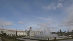 Lisbon Jeronimos Monastery Stock Footage
