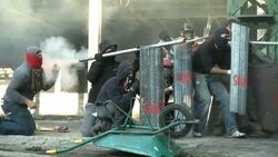 STRIKING MINERS CLASH WITH POLICE USING HOMEMADE ROCKETS Instructional Video