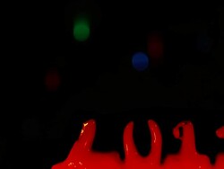 Happy new year 2013,christmas candles and firework Stock Footage