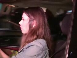 Portia Doubleday arrives at Nylon Young Hollywood Stock Footage