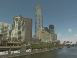 Melbourne Southbank, Australia Stock Footage