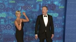 Matt Walsh and Morgan Walsh at the HBO's Post Emmy Awards Reception - Arrivals Stock Footage