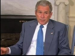 WRAP Palestinian president meets President Bush at White House News Clip