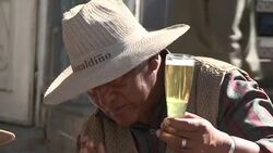 CLEAN: Bolivian shamans read the future in bubbles of beer News Clip