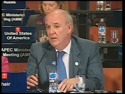 Foreign and trade ministers attend second day of meeting, arrivals News Clip