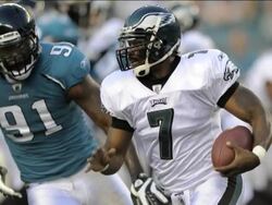 NFL commissioner Roger Goodell says Philadelphia Eagles quarterback Michael Vick is eligible to play beginning in the third game of the regular season. Goodell met with Vick for 45 minutes Thursday before announcing his decision. (Sep. 3) News Clip
