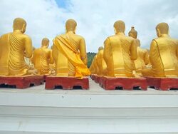 Dolly shot: Buddha Statue, Thailand Stock Footage