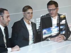 Future holiday booking (Shot on Red) Stock Footage