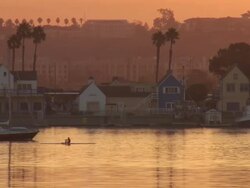 (HD1080i) Man vs Motor Race Stock Footage