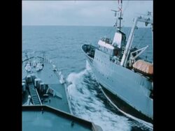 SYND 12 3 76 ICELANDIC GUNBOAT COLLIDES WITH  BRITISH FRIGATE News Clip