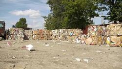Recycling cardboard Stock Footage