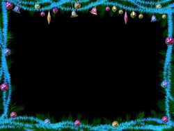 New Year Border #1 b ALPHA NTSC Stock Footage