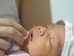 Baby care Stock Footage