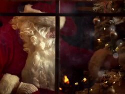 Santa Present night Stock Footage