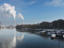 Chimney with smoke Stock Footage