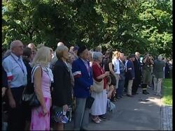 Security, beginning of march for uprising anniversary News Clip