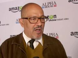 INTERVIEW - Clark Johnson talks about playing a character that has opposing beliefs to those he grew up with, talks about the stellar cast and quality of production and Amazon entering the online video realm Stock Footage
