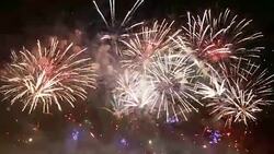 Video of amazing fireworks in 4K Stock Footage