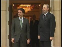 SPAIN: CUBAN LEADER FIDEL CASTRO VISIT UPDATE (2) News Clip