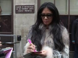 Nicole Scherzinger at Celebrity Video Sightings Stock Footage