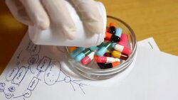 The science and medical concept. Stock Footage